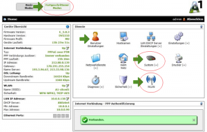 a1 wlan box konfiguration